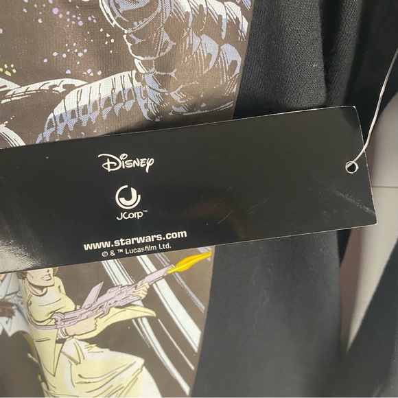 NWT Star Wars Mens Long Sleeve Hoodie Tee with Graphic Print - Size Small - Picture 6 of 10